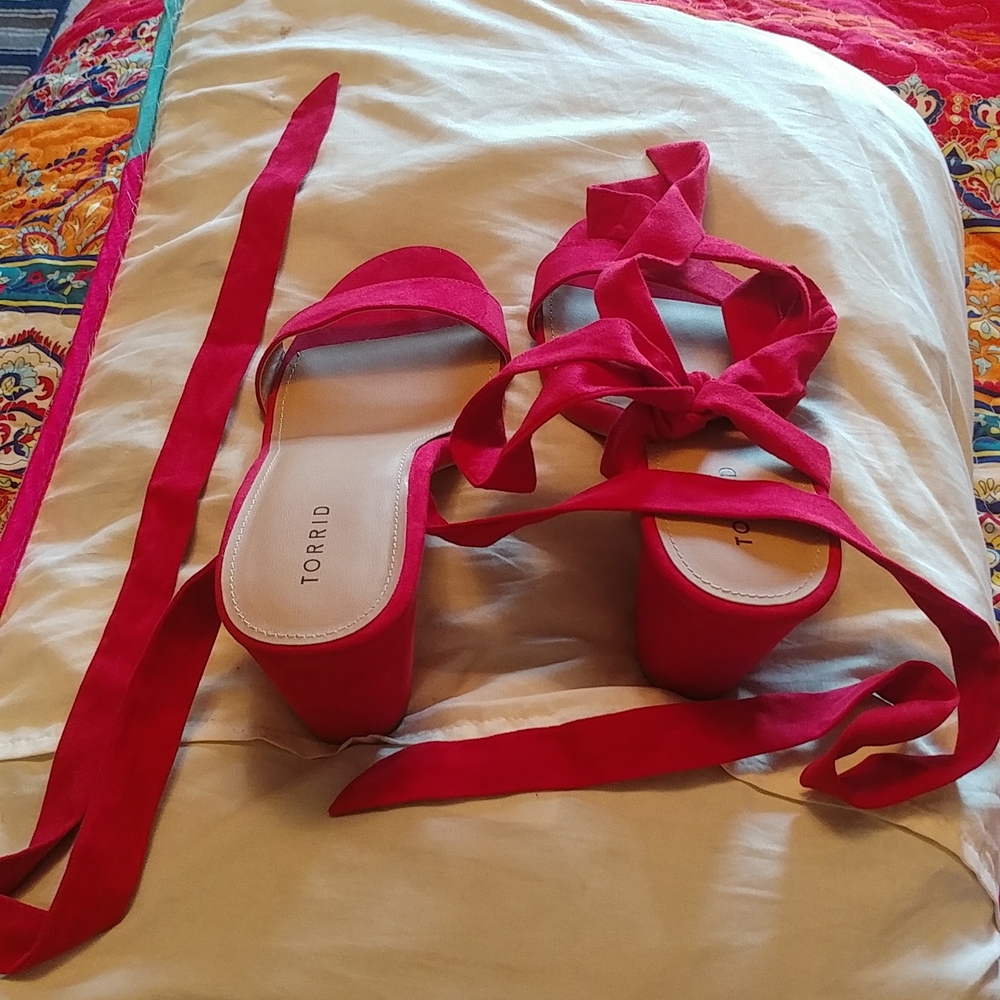 Torrid red sandals